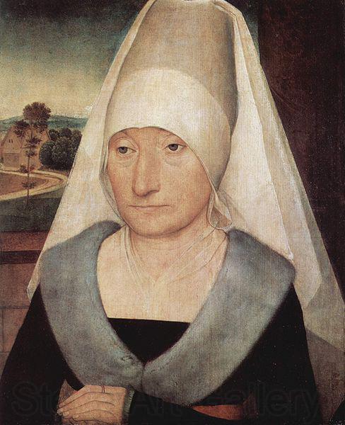 Hans Memling Portrait of an old woman. Norge oil painting art